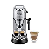 De'Longhi Dedica EC685.M Máquina manual de espresso y capuchino, café en polvo o cápsulas ESE, 15 bar, 1350 W, plateado