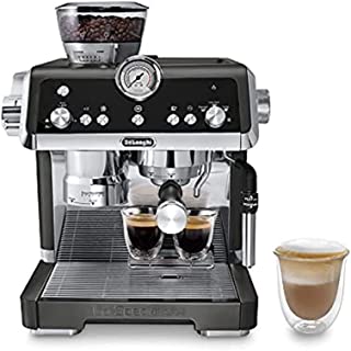 De'Longhi La Specialista Máquina de espresso con sensor amoladora, sistema de calefacción dual, sistema avanzado de latte y boquilla de agua caliente para café o té americano, negro, EC9335BK