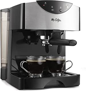 Mr. Coffee ECMP50 Máquina para preparar café expreso o capuchino, color negro